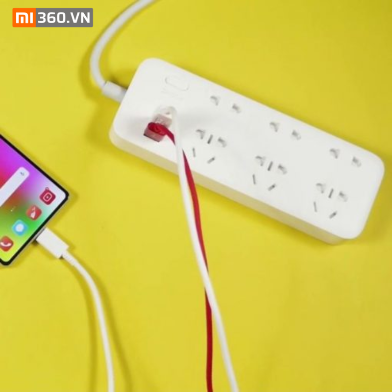 Ổ Cắm Điện Xiaomi ZMI Power Strip CX05 6 Cổng 2 USB Sạc Nhanh 18W