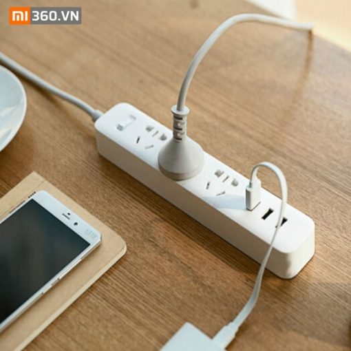 Ổ Cắm Điện Xiaomi Power Strip 3 USB 3 Outlet Chính Hãng
