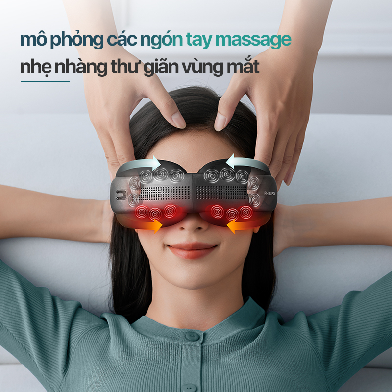  máy massage mắt hoạt động ồn